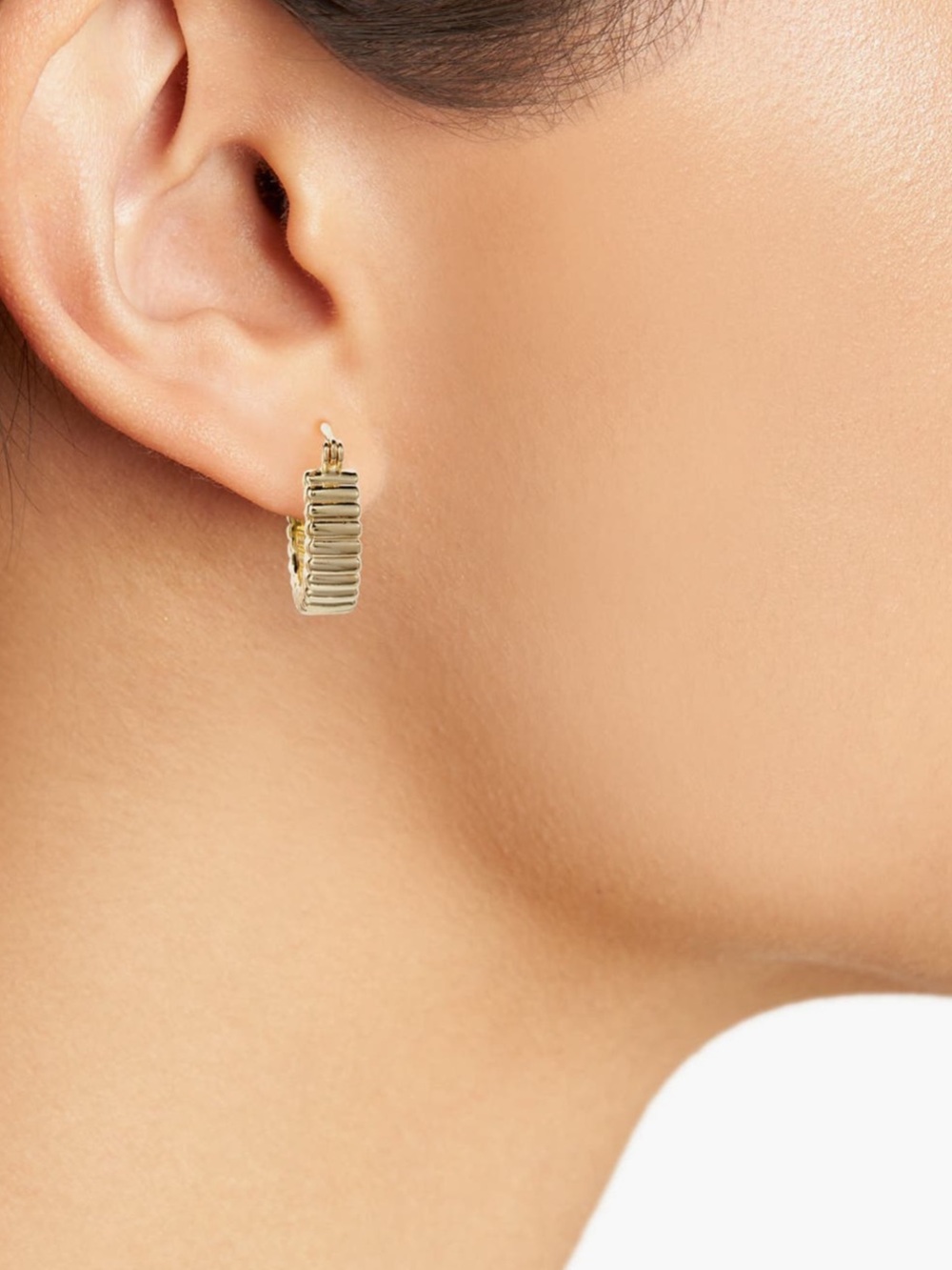 Set & Stones Jules Ridge Hoop Earrings - Picture 2 of 4
